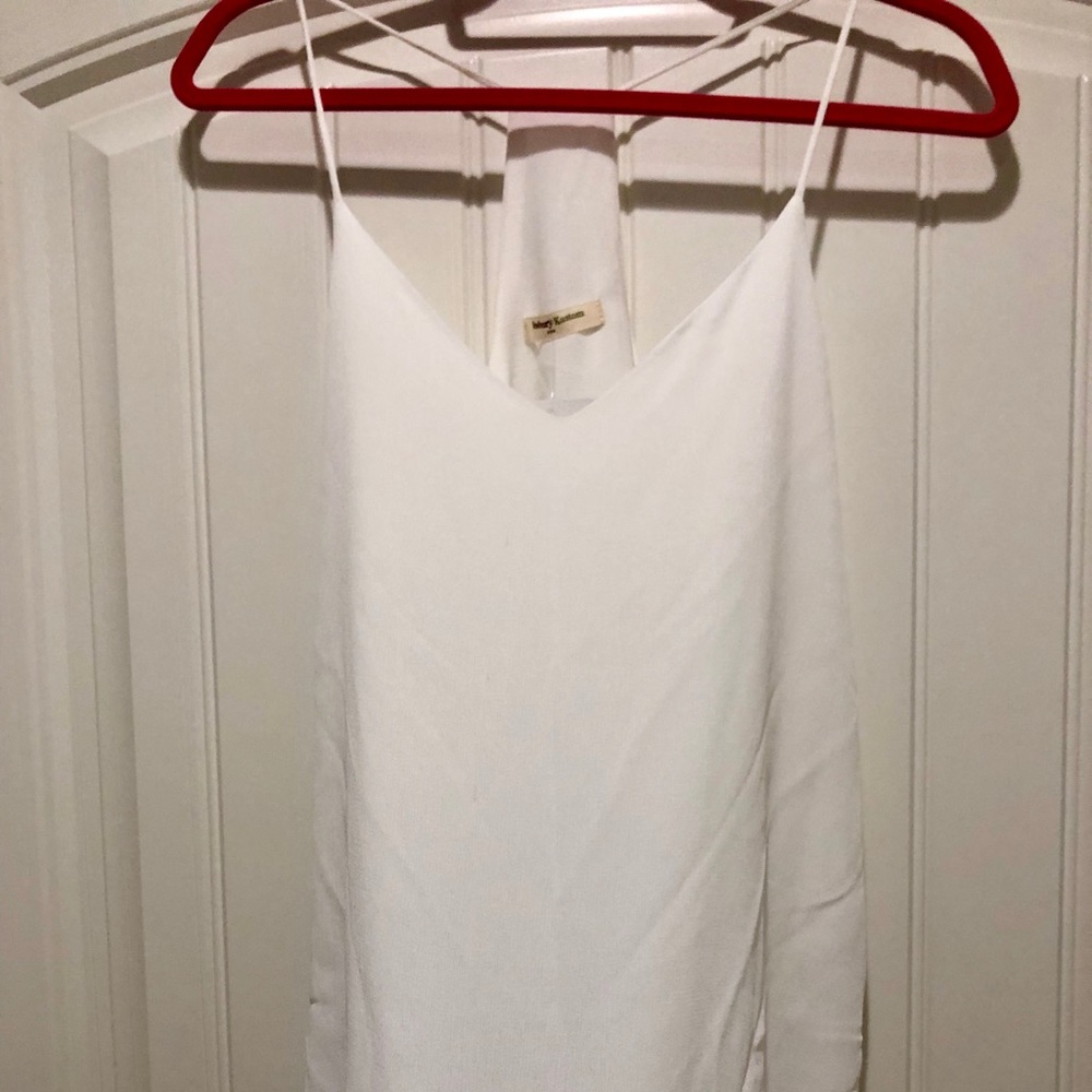 White Racerback Camisole Tank